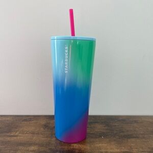 Starbucks Summer 2023 Technicolor Paint Venti Tumbler